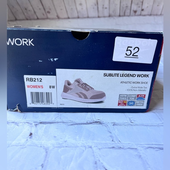 Women's Reebok Sublite Legend Composite Toe Work Sneaker Size 8 Extra Wide Toe - Picture 11 of 11